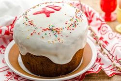 Kulich, également connu comme «gâteau du Pâques»